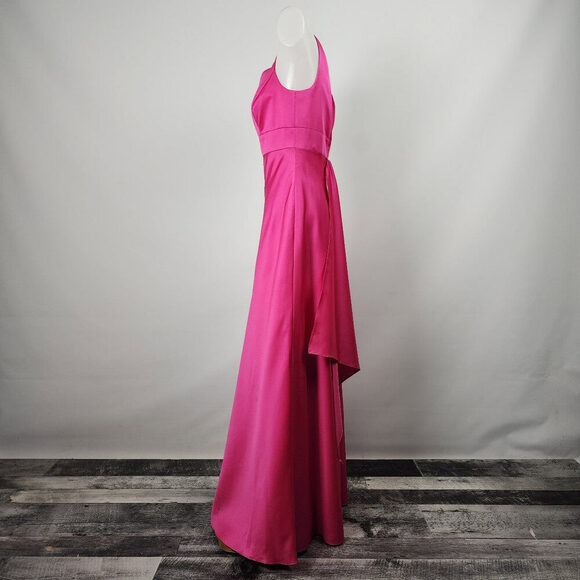 Alfred Angelo Pink Satin Bridesmaids Event Dress Size S - Picture 5 of 10